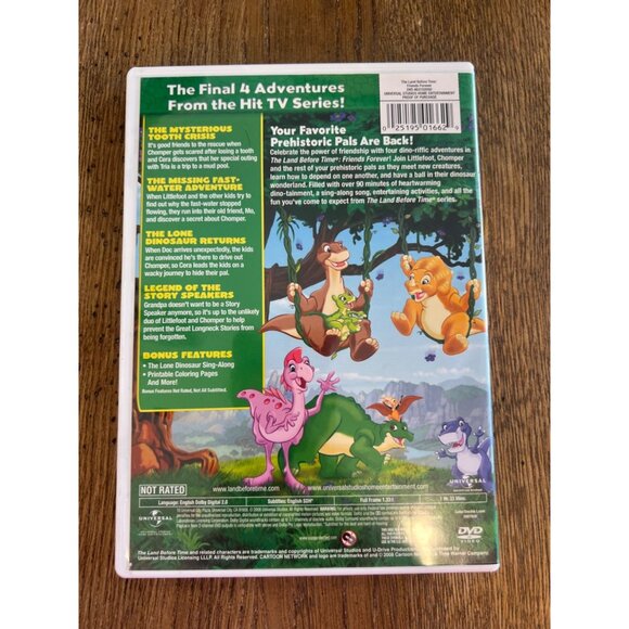 The Land Before Time Friends Forever DVD 4 Episodes Cartoon Network - Picture 4 of 4